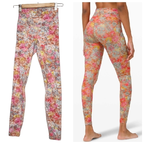 Lululemon Align Pant 28" Inflorescence Multi. Size 4. 2021 - Picture 1 of 16